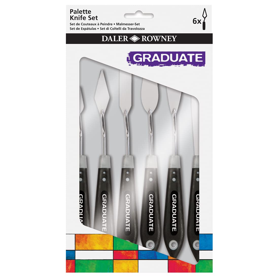 Daler-Rowney Graduate Palette Knife Zip Case Set (6Pcs)