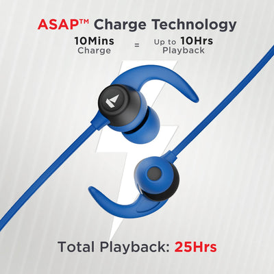 boAt Rockerz 255 Neo in-Ear Bluetooth Neckband with Mic with ENx Tech, Smart Magnetic Buds, ASAP Charge, Upto 25 Hours Playback, 12MM Drivers, Beast Mode, Dual Pairing (Furious Blue)