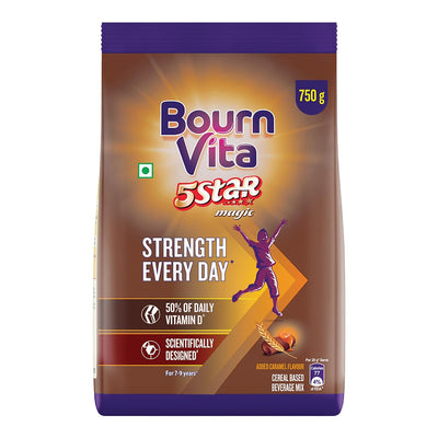 Bournvita 5 Star Magic Nutrition Drink, 750 g Pouch