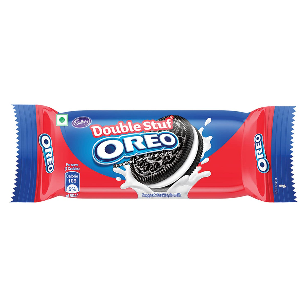 Cadbury Oreo Double Stuf Creme Biscuit, 75gm