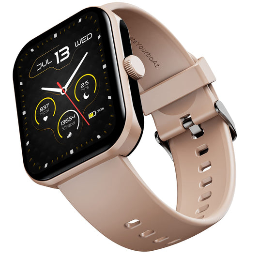 boAt Ultima Call Max Smart Watch with 2" Big HD Display, Advanced BT Calling, 100+ Sports Modes, 10 Days Battery Life, Multiple Watch Faces, IP68, HR & SpO2, Sedentary Alerts(Cherry Blossom)