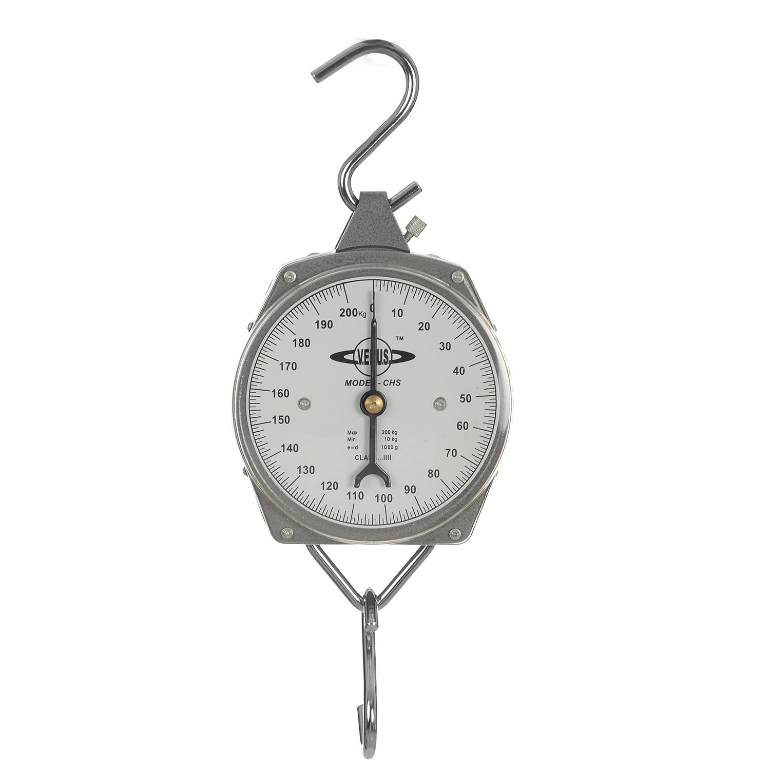 Atipriya Venus Commercial Hanging Weighing Scale - 200Kg, Silver