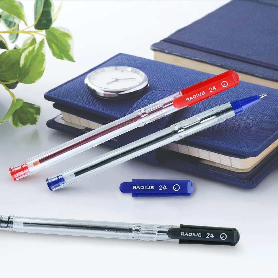 Radius 24, 0.7mm Ball Pen -  Black Ink, Pack of 10