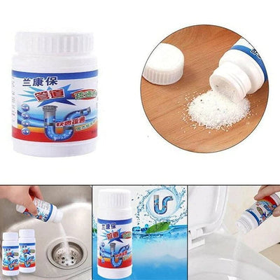ARV Drain Cleaner Powder Removes Clogs, Blockages in Washbasin, Powerful Drain Blockage Cleaner Sink pipe Cleaner Powder Pack Of 2