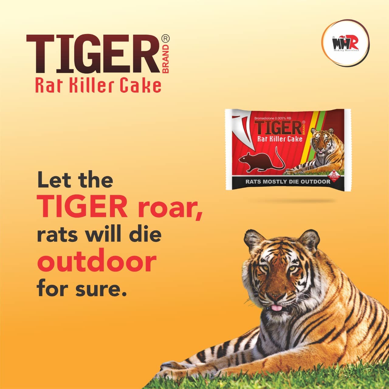 MMR Making Marvelous Home Biscuit Rat Killer Rodent Control Cake (25gm, 12 piece) - Green