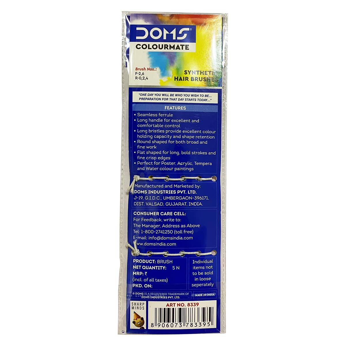Doms Colourmate Synthetic Paint Brush Set