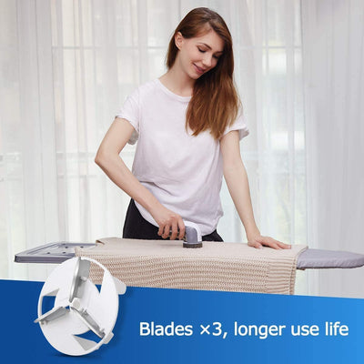 BEAUTURAL Portable Fabric Shaver and Lint Remover, Sweater Defuzzer with 2-Speeds, 2 Replaceable Stainless Steel Blades, Battery Operated, Remove Clothes Fuzz, Lint Balls, Pills, Bobbles