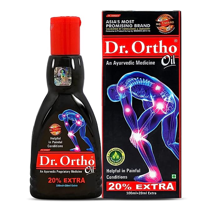 Dr Ortho Ayurvedic Pain Relief  Oil - 100ml+20ml Extra (Pack Of 1)