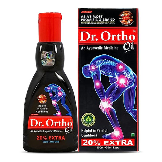 Dr Ortho Ayurvedic Pain Relief  Oil - 100ml+20ml Extra (Pack Of 1)