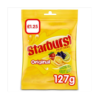 STARBURST ORIGINAL FRUIT CHEWS BURSTING WITH FRUIT JUICE 127G