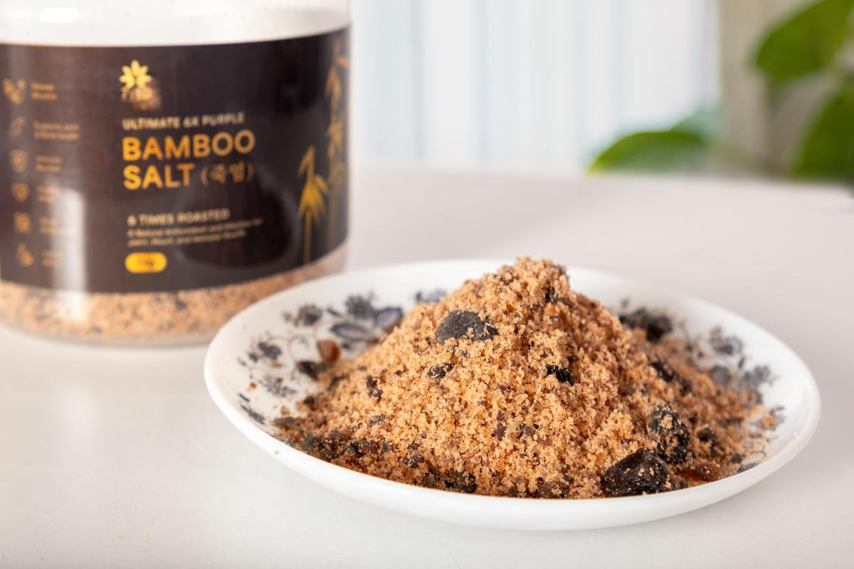 7VED Bamboo Salt, 1kg - Antioxidant, Anti-inflammatory, Supports Joint & Bone Health, Heart Health, Immune Booster, Detoxifier, Alkalizing Effect