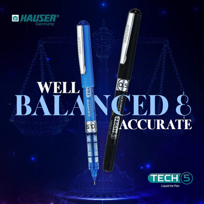Hauser Tech 5 Gel Pen - Blue Ink