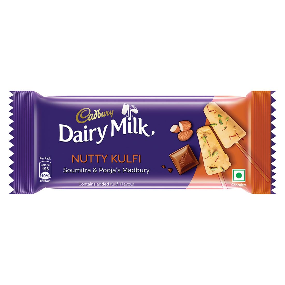 Cadbury Dairy Milk Nutty Kulfi Madbury Chocolate Bar, 36 g