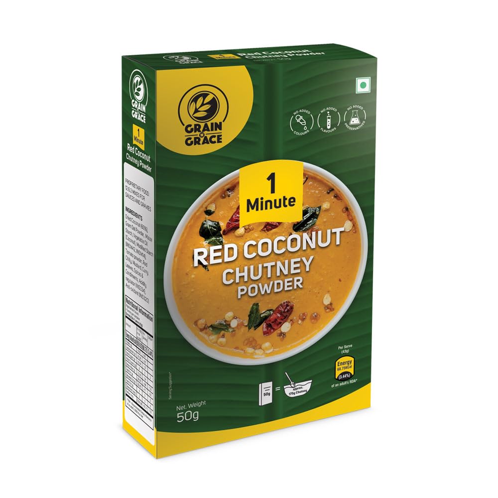 Grain n Grace 1Minute Red Coconut Chutney Powder