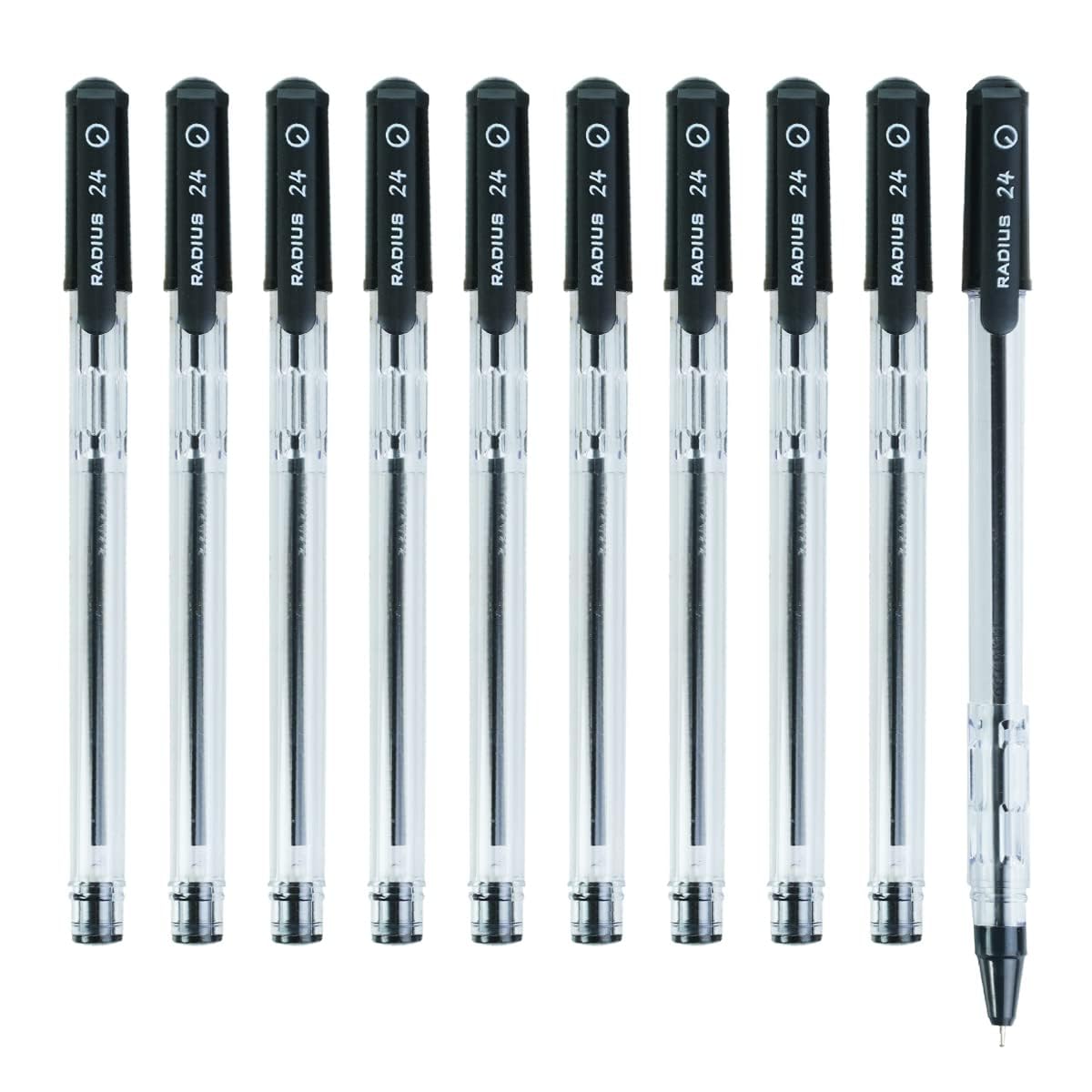 Radius 24, 0.7mm Ball Pen -  Black Ink, Pack of 10