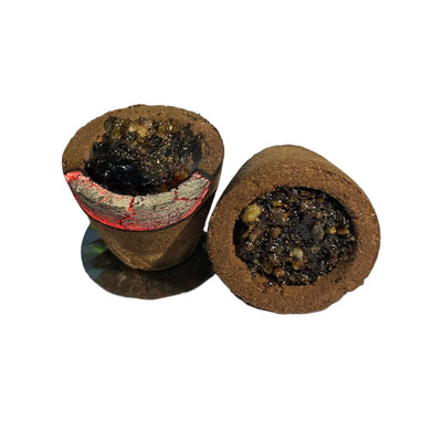 Aviraj Loban Cups Dhoop for Pooja (72 Cups) | Havan Cups for Pooja | Natural Guggal/Sambrani Cup Dhoop Original | Charcoal Free | Pack of 6 Trays