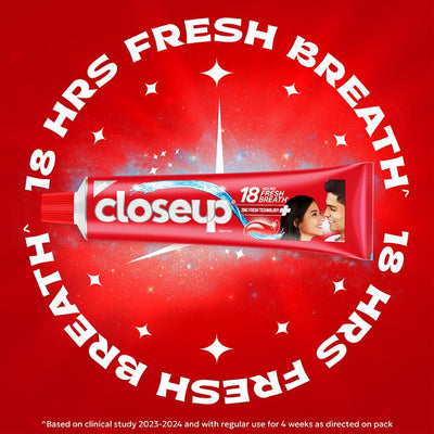 Closeup Toothpaste | Long lasting 18 Hours Of Fresh Breath & White Teeth - 300g (Pack of 2)