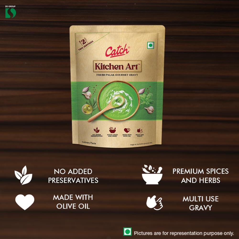 Catch Ready to Cook Palak Gravy 100g| Spice Mix| Easy to Cook