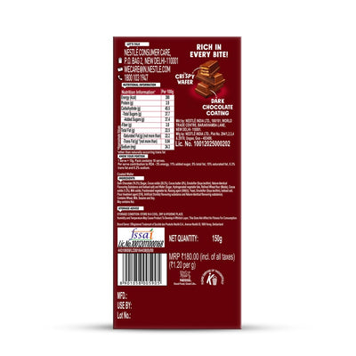 Nestlé KITKAT Dark Chocolate Coated Wafer, 150 grams