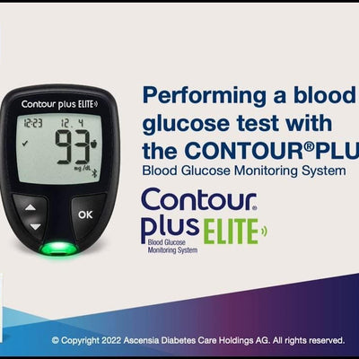 Contour Plus Elite Blood Glucose Monitoring System (with Bluetooth) | Glucometer with 25 Free Test Strips