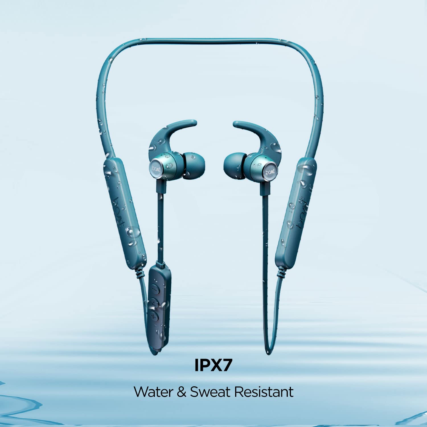 boAt Rockerz 255 Pro+ Bluetooth Neckband with Upto 60 Hours Playback, ASAP Charge, IPX7, Dual Pairing and Bluetooth v5.2(Teal Green)