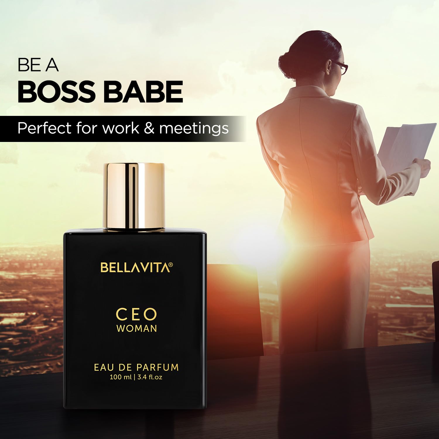 Bella Vita Luxury CEO Woman Eau De Parfum Perfume with Bergamot, Tonka & Vanilla|Premium,Long Lasting Woody & Fruity Fragrance Scent for Women, 100 ML