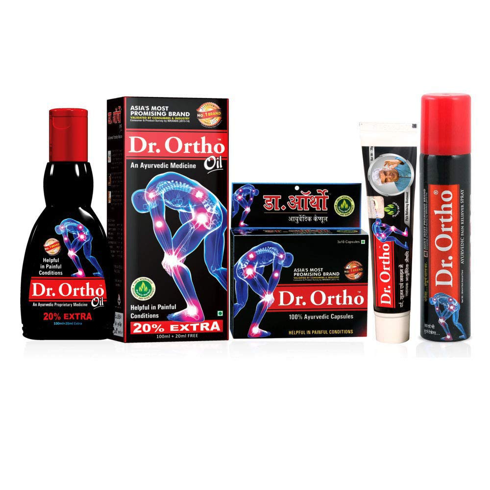 Dr Ortho Combo Pack (Oil, Capsule, Spray & Ointment)