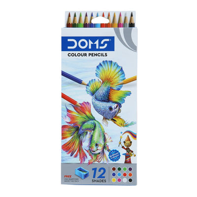 Doms Fsc 12 Shades Round Shaped Color Pencils