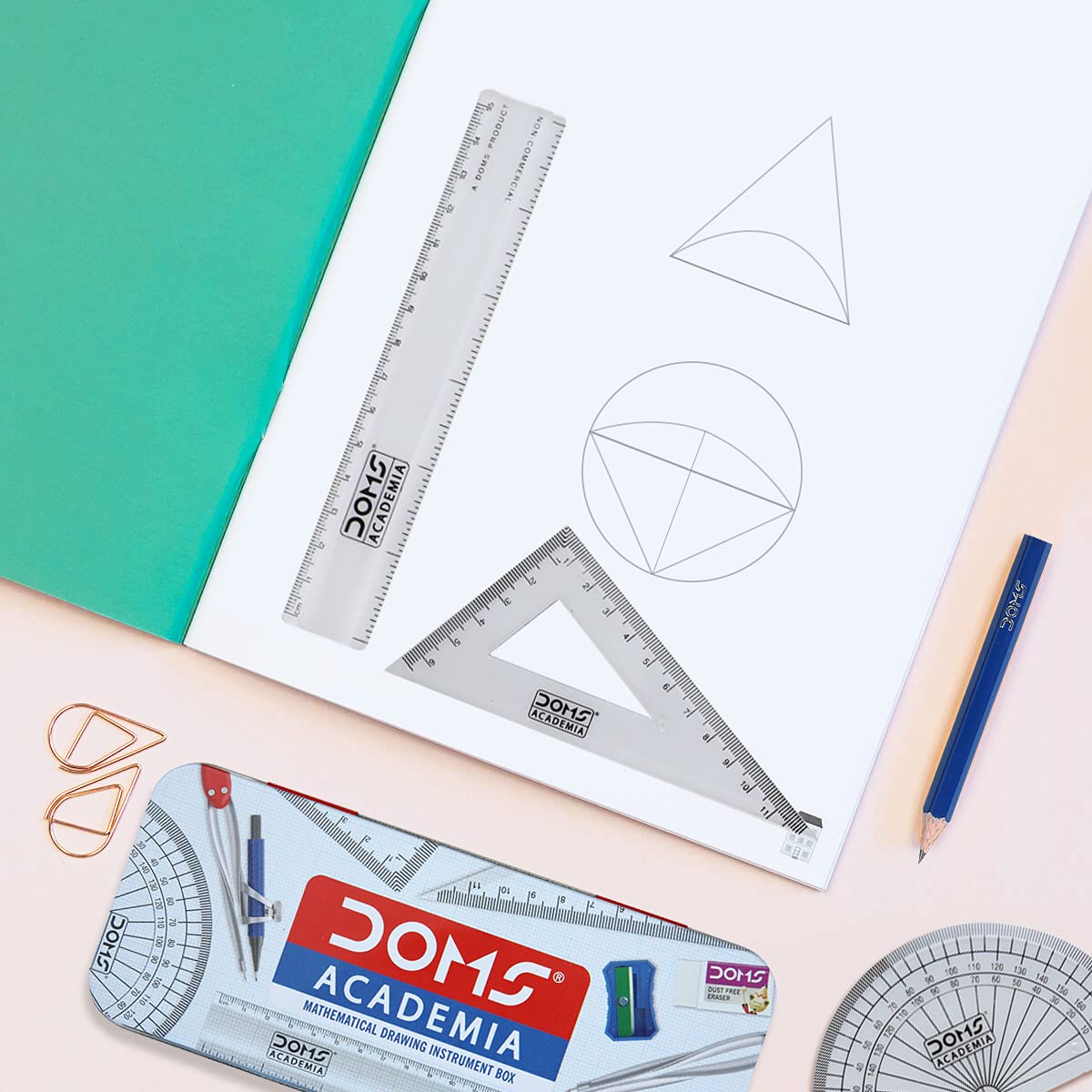 DOMS Academia Mathematical Drawing Instrument Geometry Box
