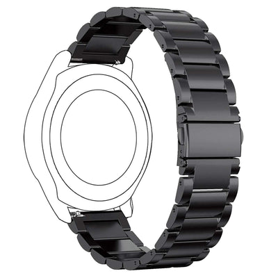 ACM Watch Strap Stainless Steel Metal 22mm compatible with Fire Boltt Invincible Bsw020 / Invincible Plus Bsw097 / Fire Boltt Talk Bsw004 Smartwatch Belt Royal Black