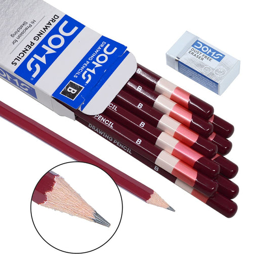 Doms Drawing & Sketching Graphite Pencils - Grade B