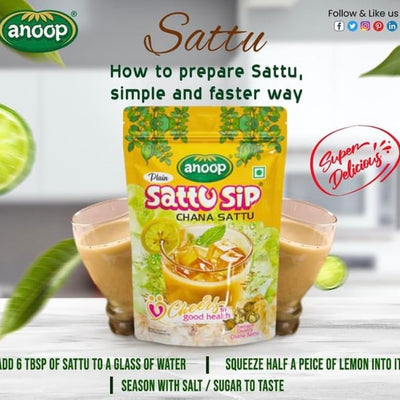 Anoop Sattu (Channa Sattu Sip) (500gms*4) Pack of 4 (2kg)