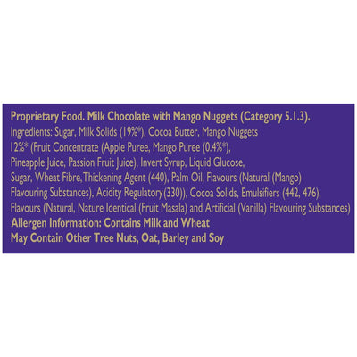 Cadbury Dairy Milk Tangy Mango Madbury Chocolate Bar, 36 g