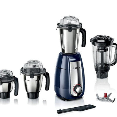 Bosch TrueMixx Pro Mixer Grinder MGM8842DIN 1000 W 4 Jars, Dark Blue