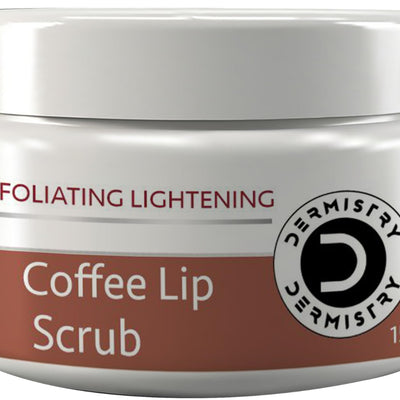 Dermistry Coffee Exfoliating Lightening Brightening Lip Scrub I Natural Sugar I Coconut Oil Shea Butter| Damage Repair & Healing for Men Women (Coffee Lip Scrub)