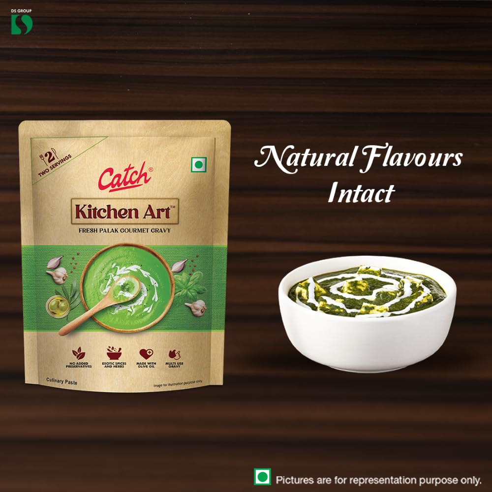 Catch Ready to Cook Palak Gravy 100g| Spice Mix| Easy to Cook