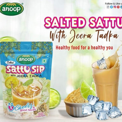 Anoop Sattu Sip (500gms*4) Pack of 4 (2kg) (Salted With Jeera Tadka)