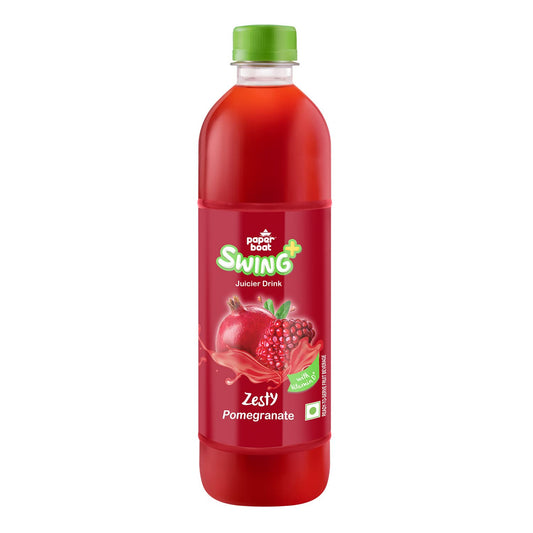 20x Paper Boat Swing Zesty Pomegranate Juice - 600 ml each - Pack of 20