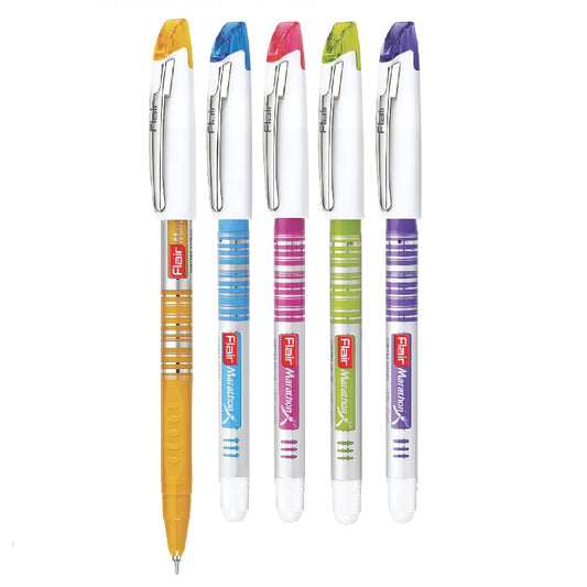 Flair Marathon 0.7mm Ball Pen Wallet Pack - Blue Ink