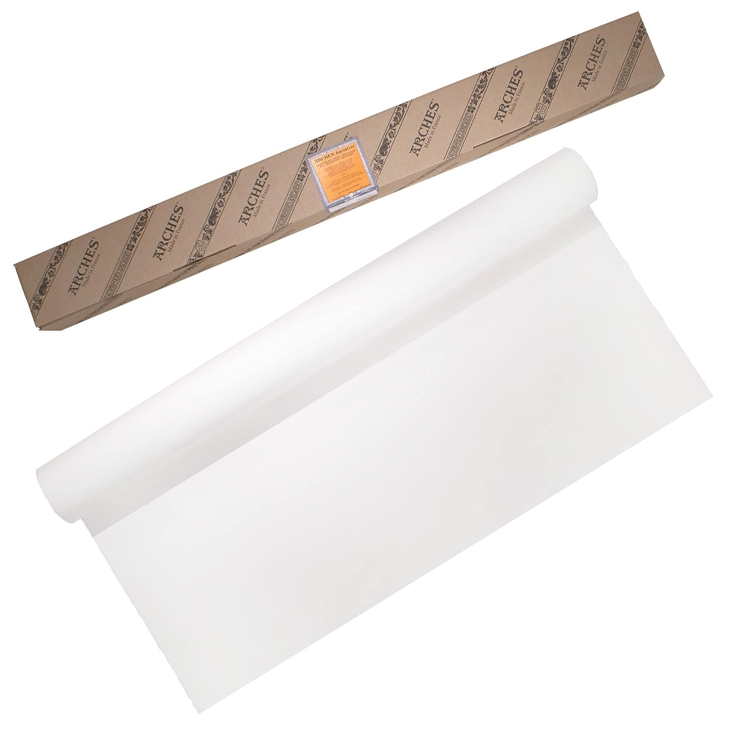 Arches Watercolour Paper Roll | Rough Natural White | for Watercolor, Acrylic Painting, Gouache and Poster Color Painting | 300 GSM, 113 x 914 cm