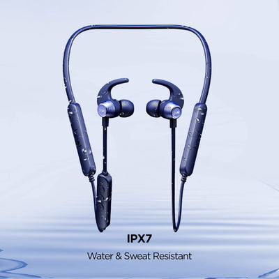 boAt Rockerz 255 Pro+ Bluetooth Neckband with Upto 60 Hours Playback, ASAP Charge, IPX7, Dual Pairing and Bluetooth v5.2(Navy Blue)