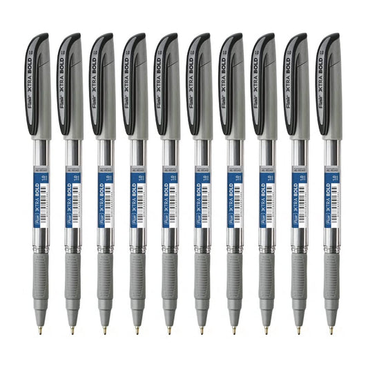 Flair Xtra Bold Ball Pen Wallet Pack 1.0mm - Black Ink
