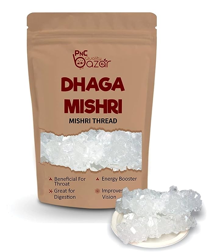 PNC Quality bazar Crystal clear Dhaga Mishri | Mishri Thread Crystal (500gm)