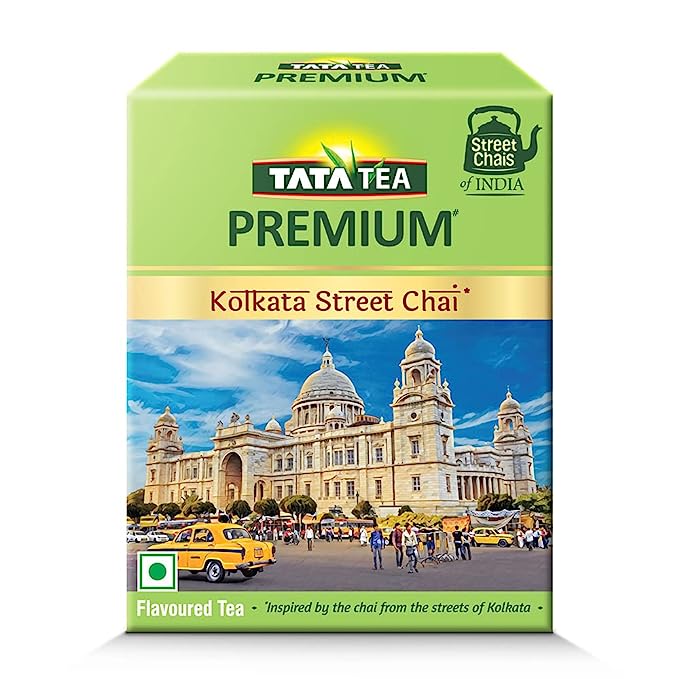 Tata Tea Premium | Street Chai of India | Kolkata Street Chai | Tasting Notes of Nutmeg, Cardamom & Ginger | 250g