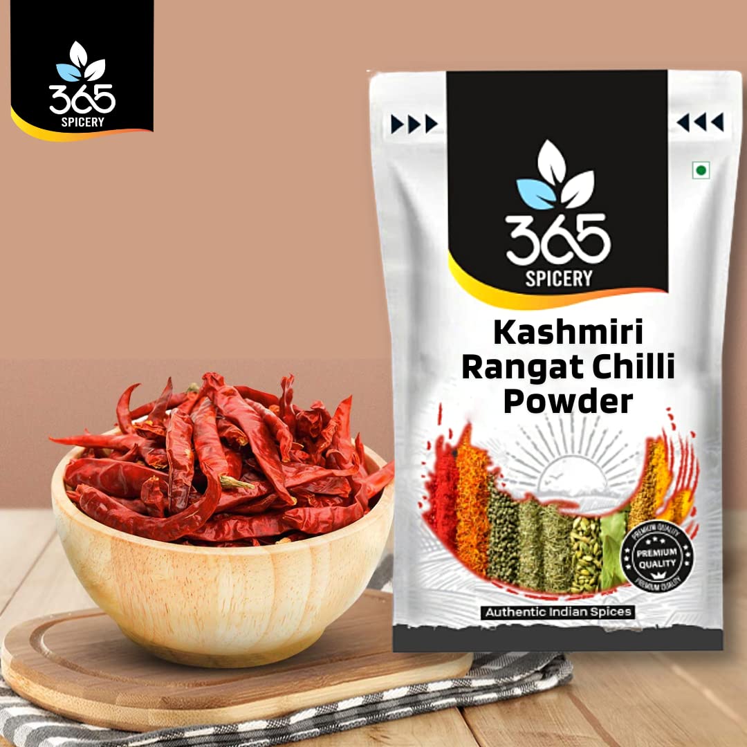 365 SPICERY Rangat Chilli Powder | Vibrant & Aromatic | Earthy Flavor | Packed with Nutritional Benefits - 500 gm