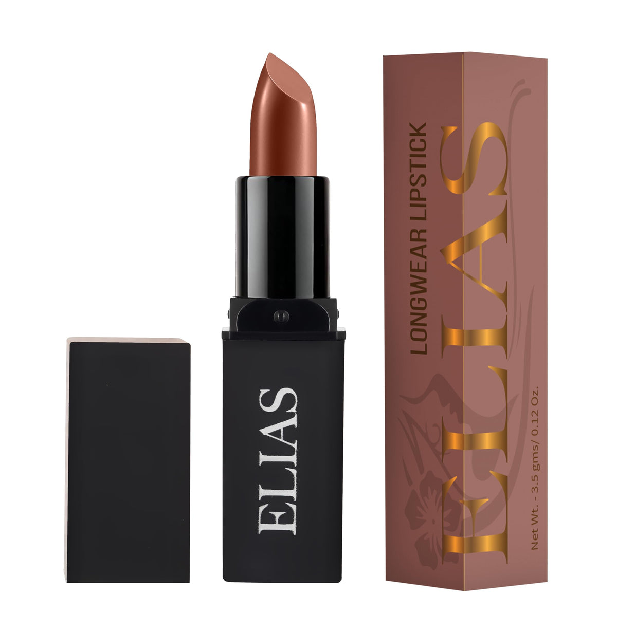 ELIAS Long Wear Long Lasting Enriched Keeps Lips Moisturised High Pigmentation Lipstick (Brown)