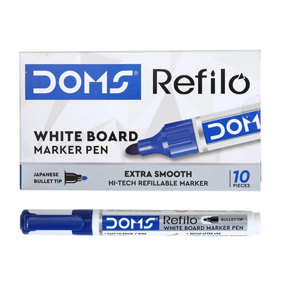Doms Refilo Non-Toxic Hi-Tech Refillable White Board Marker Pen