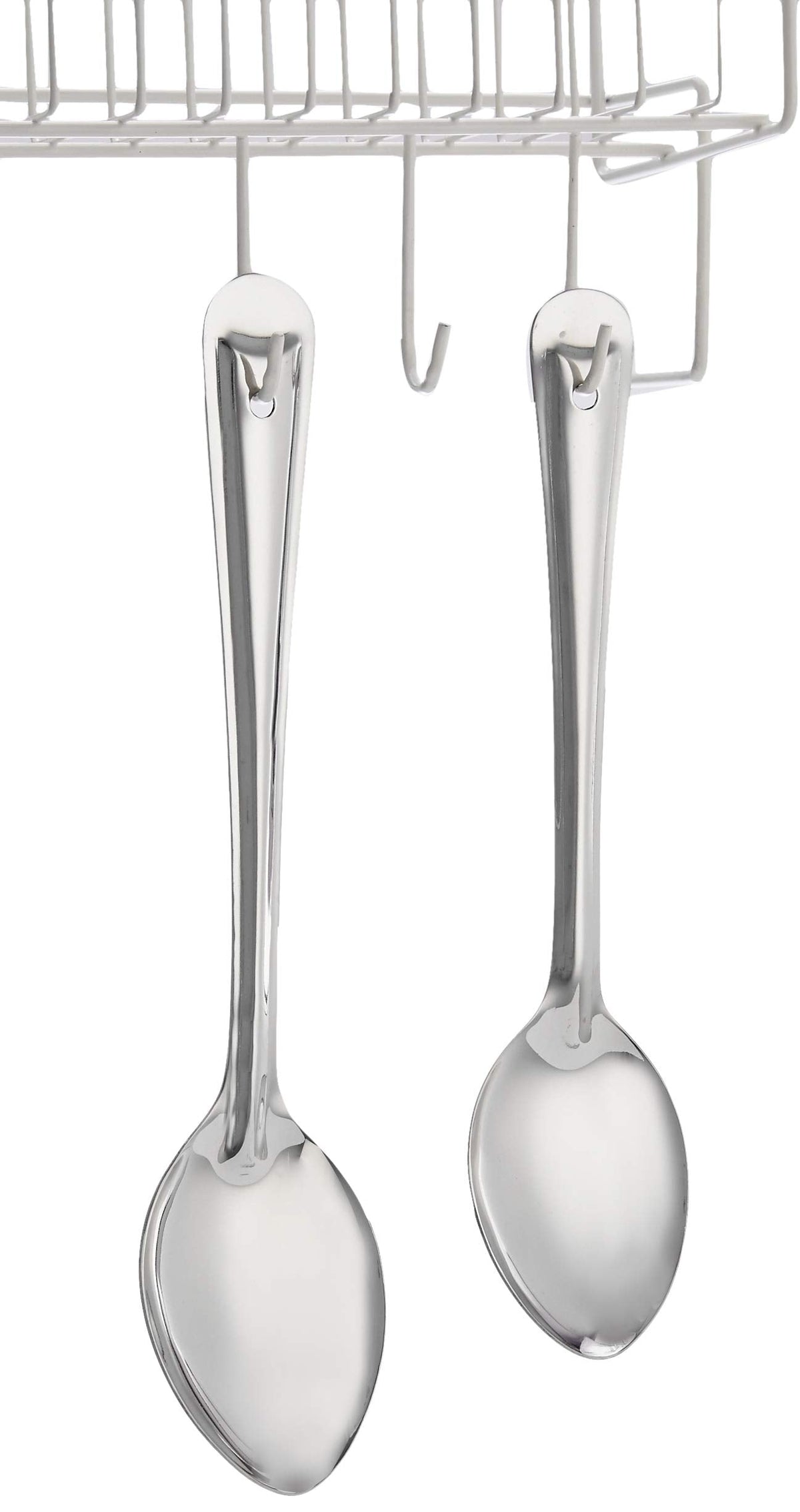 Amazon Brand - Solimo Stainless Steel Basting/Serving Spoon Set (2 pieces),58 centimeter
