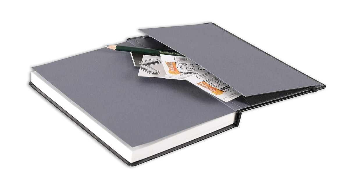 Canson Universal 96 GSM Light Grain 10.2 x 15.2 cm Drawing Paper Hardbound Book (White, 112 Sheets)