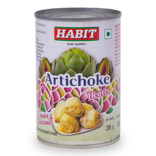 HABIT Artichoke Hearts – 390gram x Pack of 1 | Quality & Tender | Perfect for Salads, Stir-Fries, Cooking & Italian Cuisine